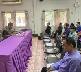 การประชุมร่วมระหว่างผู้บริหาร ข้าราชการองค์การบริหารส่วนตำบลกำเเมด