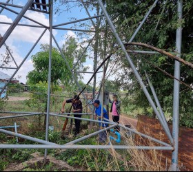 เจ้าหน้าที่องค์การบริหารส่วนตำบลกำแมด ลงพื้นที่ซ่อมแซมระบบประปาหมู่บ้าน หมู่ที่ 6 บ้านหนองตาไก้ ตำบลกำแมด อำเภอกุดชุม จังหวัดยโสธร