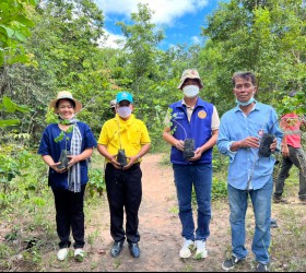 กิจกรรมปลูกป่า วัดป่าธรรมมาอนุสรณ์ บ้านห้วยค้อหมู่ที่13 วันที่ 13 ก.ค.65