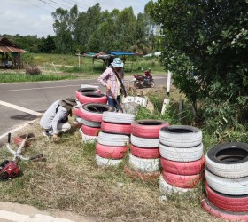 องค์การบริหารส่วนตำบลกำแมด ขับเคลื่อนวาระจังหวัดยโสธร ว่าด้วยการป้องกันและลดอุบัติเหตุทางถนน ตามโครงการ 