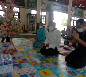 กิจกรรมถวายเทียนเข้าพรรษา วันที่12 กรกฏาคม 2565