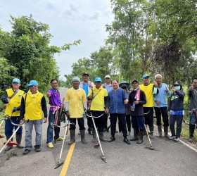 กิจกรรมทำความสะอาดถนนเส้นโนนยาง - กำแมด 11 สิงหาคม 2566