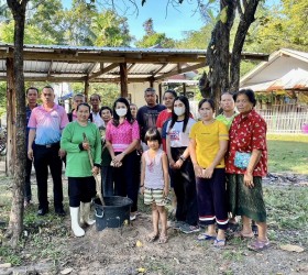 ทวนสอบขยะเปียกลดโลกร้อน อำเภอกุดชุม Re-x-ray ถังขยะเปียกลดโลกร้อน  อบต.กำแมด อำเภอกุดชุม จังหวัดยโสธร