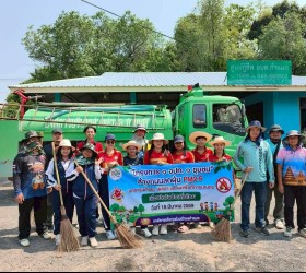 โครงการ 1 อปท. 1 ชุมชน ล้างถนนลดฝุ่น pm2.5 เนื่องในวันท้องถิ่นไทย